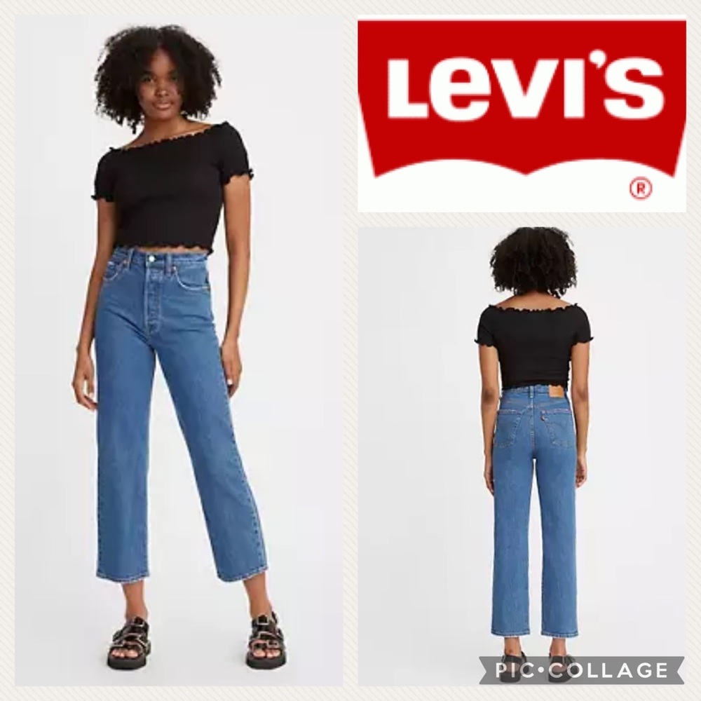 Levi’s Ribcage Straight Ankle Jean {Med wash} 26